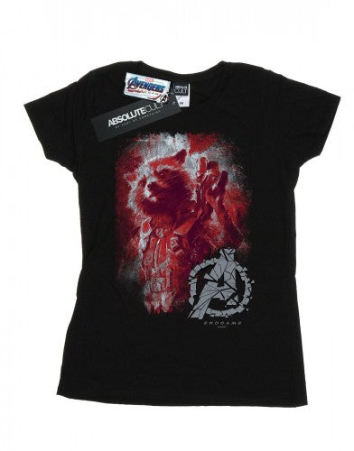 Front - Marvel Womens/Ladies Avengers Endgame Rocket Brushed Cotton T-Shirt