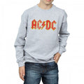 Front - AC/DC Womens/Ladies Distressed Logo Heather Sweatshirt