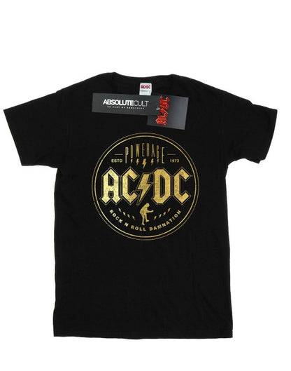 Front - AC/DC Womens/Ladies Rock N Roll Damnation Cotton Boyfriend T-Shirt