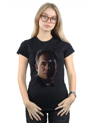 Black - Back - Marvel Womens-Ladies Avengers Endgame Avenge The Fallen Bruce Banner Cotton T-Shirt