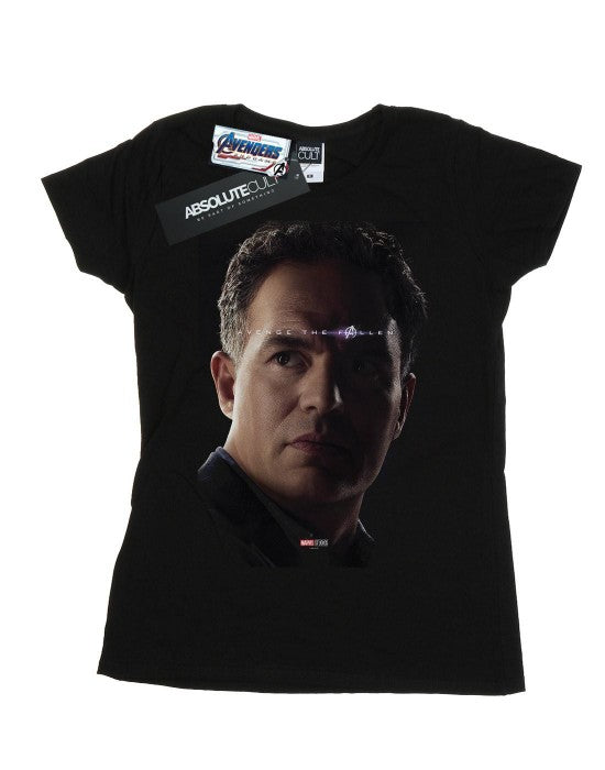 Front - Marvel Womens/Ladies Avengers Endgame Avenge The Fallen Bruce Banner Cotton T-Shirt