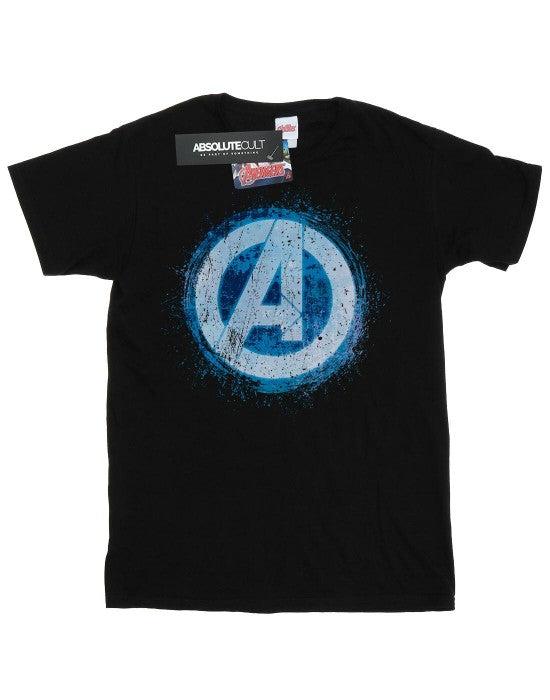 Front - Marvel Mens Avengers Glowing Logo T-Shirt