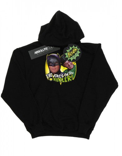 Front - DC Comics Mens Batman TV Series The Riddler Joke Hoodie