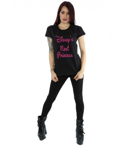 Black - Close up - Disney Princess Womens-Ladies Next Princess Cotton T-Shirt