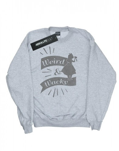 Front - Disney Girls Alice In Wonderland Weird And Wacky Sweatshirt