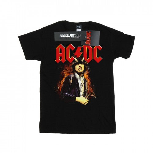 Front - AC/DC Womens/Ladies Angus Highway To Hell Cotton Boyfriend T-Shirt