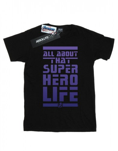 Front - Marvel Girls Avengers Endgame Superhero Life Cotton T-Shirt