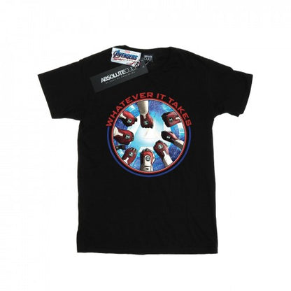 Front - Marvel Girls Avengers Endgame Whatever It Takes Fists Cotton T-Shirt
