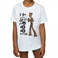 Front - Avengers Infinity War Girls I Am Teenage Groot Cotton T-Shirt