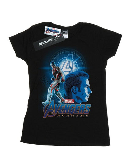 Front - Marvel Womens/Ladies Avengers Endgame Captain America Team Suit Cotton T-Shirt