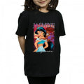 Front - Aladdin Girls Jasmine Montage Cotton T-Shirt