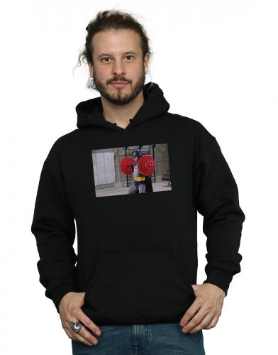 Black - Back - DC Comics Mens Batman TV Series Bat Gains Hoodie