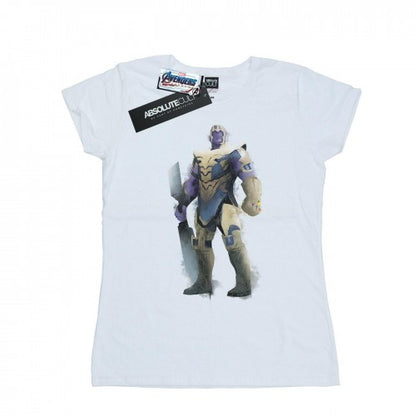 Front - Marvel Womens/Ladies Avengers Endgame Painted Thanos Cotton T-Shirt