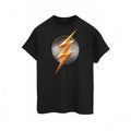 Front - Flash Womens/Ladies Logo Cotton Boyfriend T-Shirt