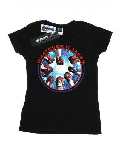 Front - Marvel Womens/Ladies Avengers Endgame Whatever It Takes Fists Cotton T-Shirt
