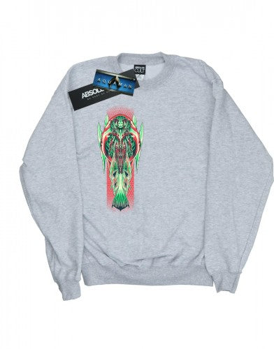 Front - DC Comics Boys Aquaman Queen Atlanna Sweatshirt