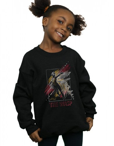 Black - Back - Marvel Girls Ant-Man And The Wasp Framed Wasp Sweatshirt