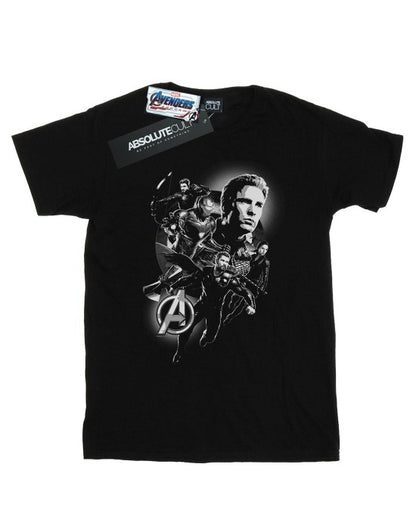 Front - Marvel Womens/Ladies Avengers Endgame Mono Heroes Cotton Boyfriend T-Shirt