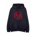 Front - Avengers Assemble Mens Solid Cotton Logo Hoodie