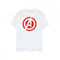 Front - Avengers Assemble Mens Solid Logo Cotton T-Shirt