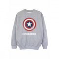 Front - Captain America Boys Shield Sweatshirt