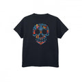 Front - Coco Girls Skull Cotton T-Shirt