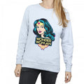 Front - Wonder Woman Womens/Ladies Head Heather Sweatshirt