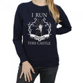 Front - Maleficent Girls I Run This Castle Cotton Sweatshirt