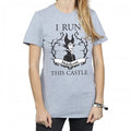 Front - Maleficent Womens/Ladies I Run This Castle Boyfriend T-Shirt