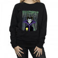 Front - Sleeping Beauty Womens/Ladies Maleficent Montage Cotton Sweatshirt