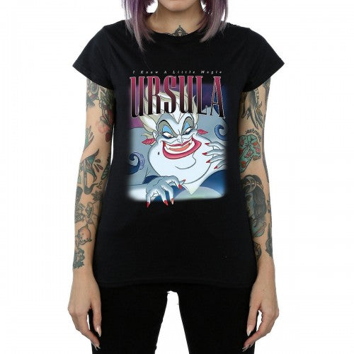 Front - The Little Mermaid Womens/Ladies Ursula Montage Cotton T-Shirt