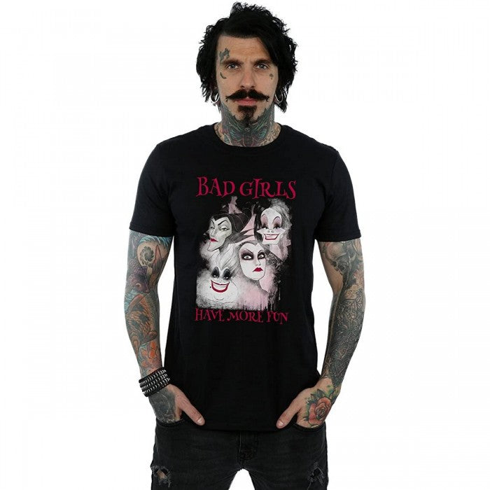 Front - Disney Mens Bad Girls Have More Fun Cotton T-Shirt