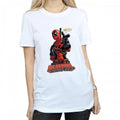 Front - Deadpool Womens/Ladies Hey You Cotton Boyfriend T-Shirt