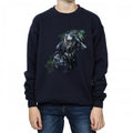 Front - Black Panther Boys Wild Silhouette Cotton Sweatshirt