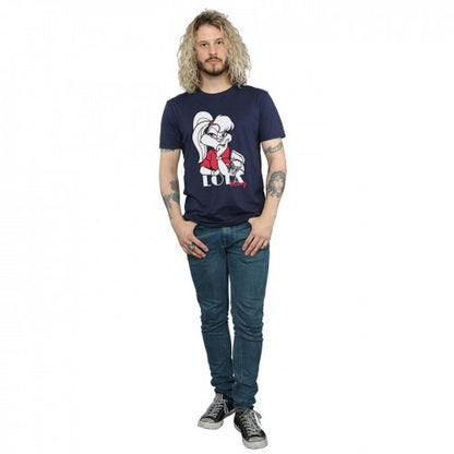 Navy Blue - Side - Looney Tunes Mens Classic Lola Bunny Cotton T-Shirt
