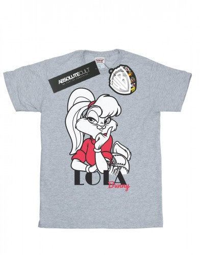 Sports Grey - Lifestyle - Looney Tunes Mens Classic Lola Bunny Cotton T-Shirt