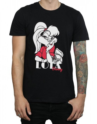 Black - Pack Shot - Looney Tunes Mens Classic Lola Bunny Cotton T-Shirt