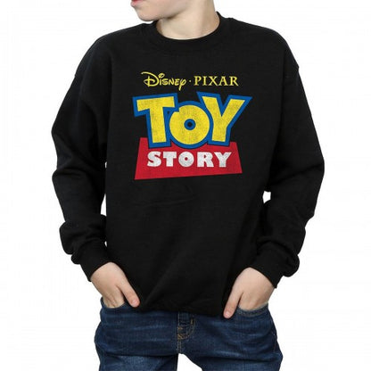 Front - Toy Story Boys Logo Cotton Sweatshirt