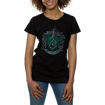 Front - Harry Potter Womens/Ladies Slytherin Cotton T-Shirt