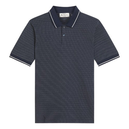Front - Ben Sherman Mens Jacquard Polo Shirt