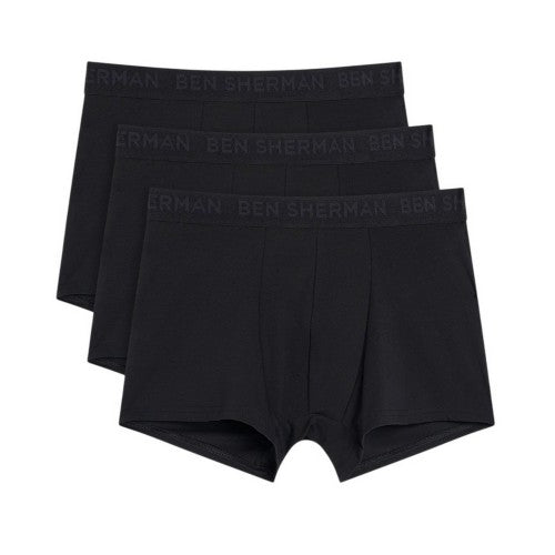 Front - Ben Sherman Mens Tonal Boxer Shorts (Pack of 3)