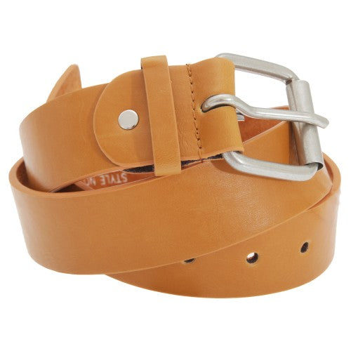 Front - Forest Belts Mens 1.5 Inch Bonded Real Leather Belt