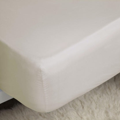 Front - Belledorm Easycare Percale Deep Fitted Sheet
