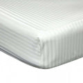 Front - Belledorm 540 Thread Count Satin Stripe Extra Deep Fitted Sheet