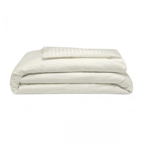 Front - Belledorm 540 Thread Count Satin Stripe Duvet Cover Set