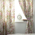 Front - Belledorm Rose Boutique Lined Curtains