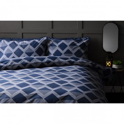 Front - Belledorm Maddox Chevron Duvet Cover Set