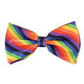 Front - Bristol Novelty Rainbow Coloured Bow Tie
