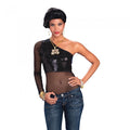 Front - Bristol Novelty Womens/Ladies Hip Hop Mesh Top