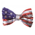 Front - Bristol Novelty Unisex Adults USA Sequin Bow Tie